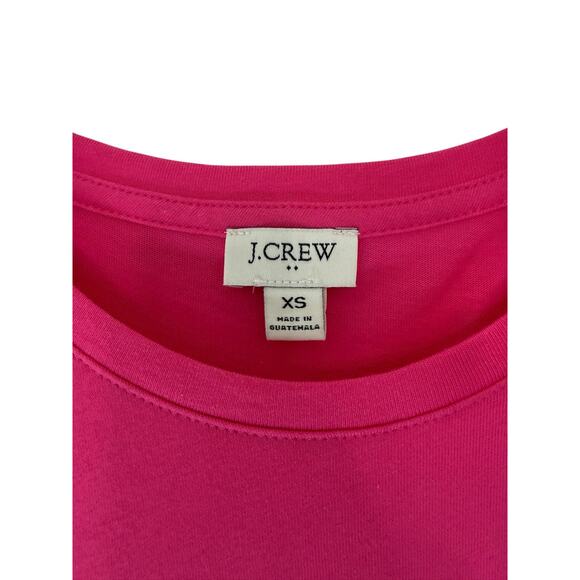 J.Crew Sleeveless Knit Tiered Mini Dress Pink Soft Girl Basic Casual Size XS - Picture 2 of 9